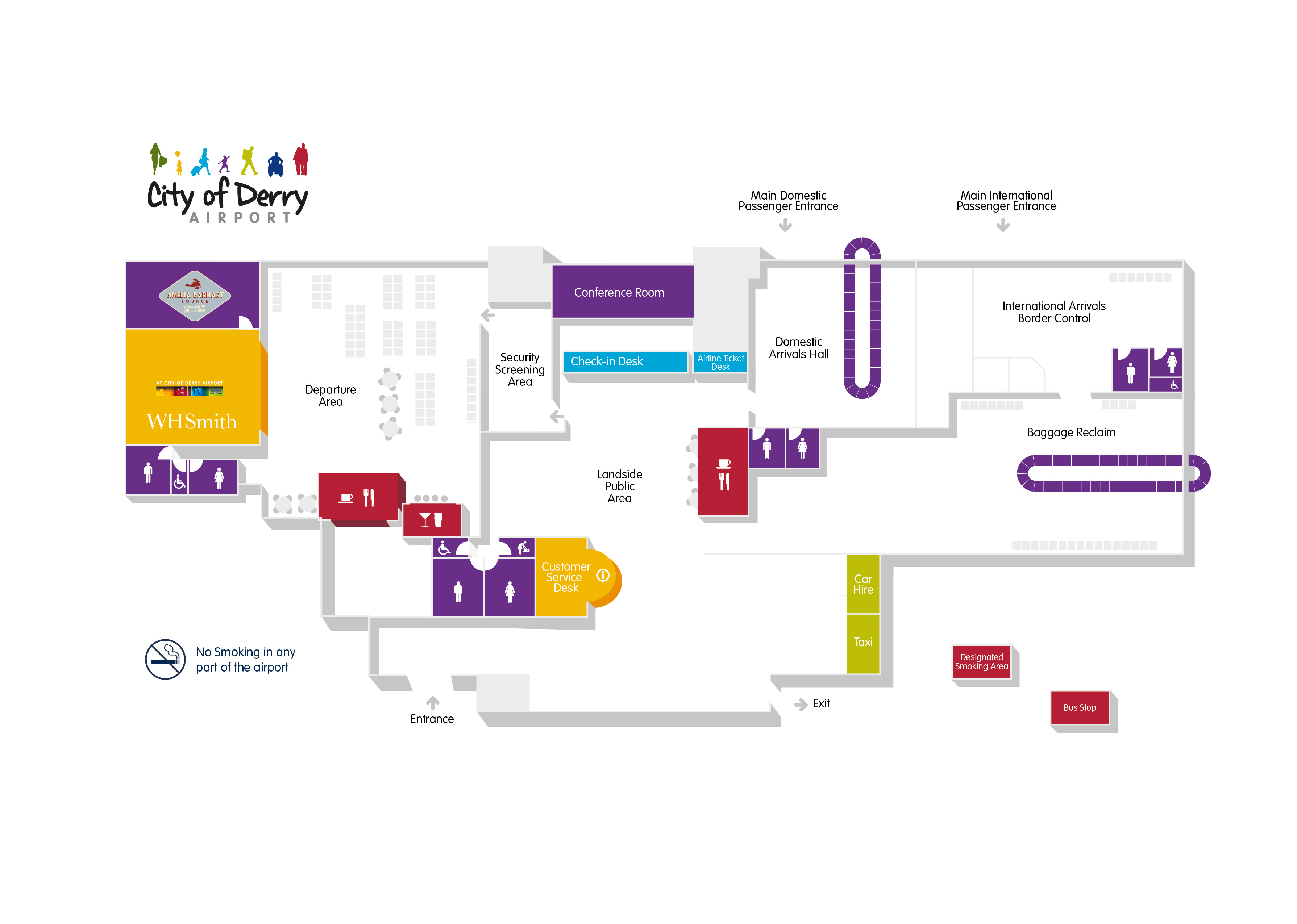 Cardiff Airport Terminal Map