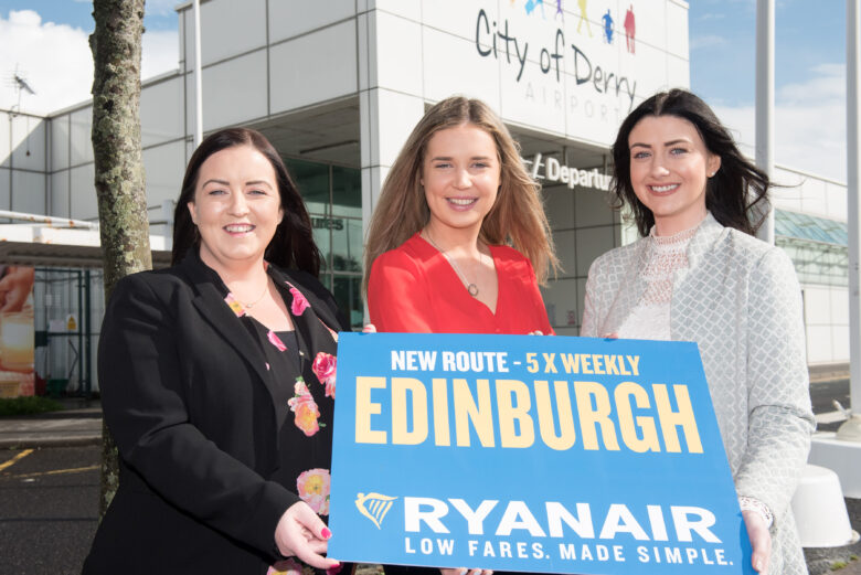 City of Derry Airport Celebrate New Ryanair Edinburgh Route with Free ...